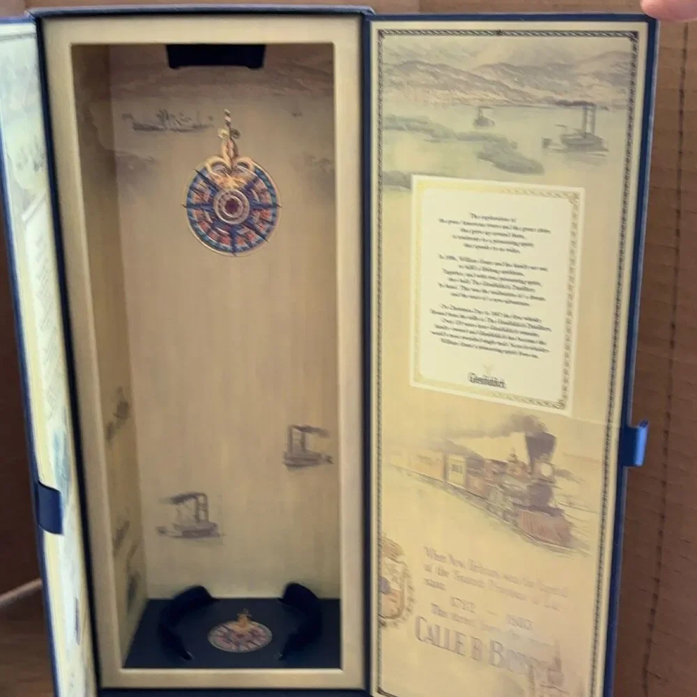 Glenfiddich Age of Discovery Empty Presentation Box 19 Year Bourbon Cask Blue